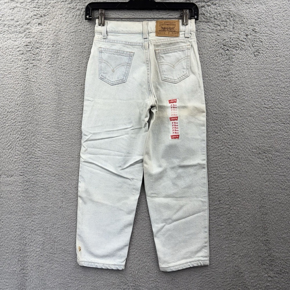 Vintage 90's Levis Blue 31350‐0736 Relaxed Denim Jeans Size 7 Reg 24x22